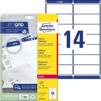 AVERY Zweckform Adressetiketten L7163-40 weiß 99,1...