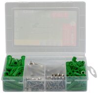 fischer Meister-Box Rund ums Haus rostfrei 531227 Dübel- und Schrauben-Sortiment, 120-teilig