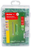 fischer Meister-Box Rund ums Haus rostfrei 531227 Dübel- und Schrauben-Sortiment, 120-teilig