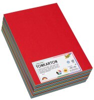 folia Tonpapier farbsortiert 160 g/qm 500 Blatt