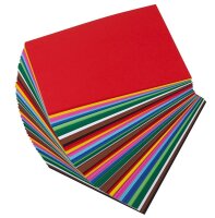 folia Tonpapier farbsortiert 160 g/qm 500 Blatt