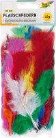 folia Federn mehrfarbig Flauschfedern bunt 10 g, 1 Pack