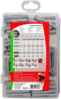 fischer Meister-Box Universal 513893 Universaldübel-Sortiment, 110-teilig