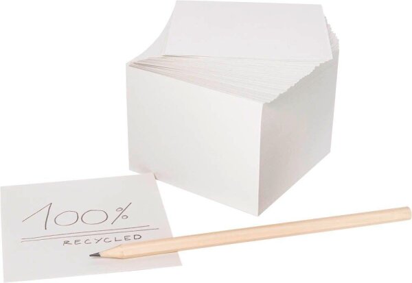 folia Notizzettel lose weiß 9,0 x 9,0 cm, ca. 700 Blatt, 1 Pack
