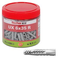 fischer UX 6x35 R 531027 Universaldübel Ø 6...