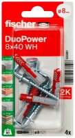 fischer DuoPower 8x40 WH 2K 535001 Dübel mit...
