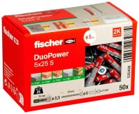 fischer DuoPower 5x25 S 2K 535458 Dübel mit...