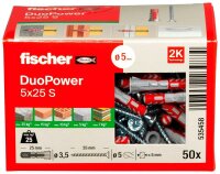 fischer DuoPower 5x25 S 2K 535458 Dübel mit...