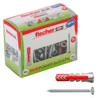 fischer DuoPower 6x30 S PH 2K 535463 Dübel mit...