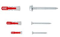 fischer L-Boxx mini DuoPower 535969 Dübel- und Schrauben-Sortiment, 210-teilig