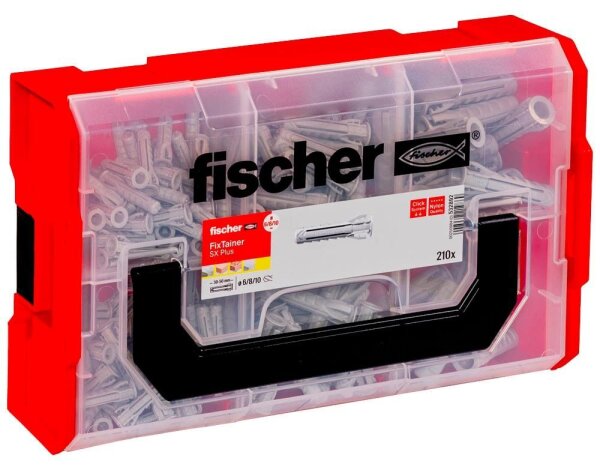 fischer L-Boxx mini SX Plus 532892 Spreizdübel-Sortiment, 210-teilig