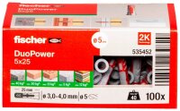fischer DuoPower 5x25 2K 535452 Universaldübel...