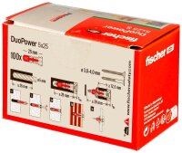 fischer DuoPower 5x25 2K 535452 Universaldübel Ø 5 mm x 25 mm, 100 St.