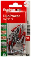 fischer DuoPower 6x30 S 2K 534997 Dübel mit...