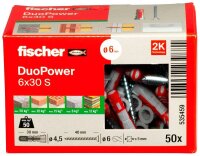 fischer DuoPower 6x30 S 2K 535459 Dübel mit...