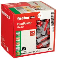 fischer DuoPower 8x40 2K 535455 Universaldübel...
