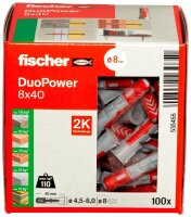 fischer DuoPower 8x40 2K 535455 Universaldübel...