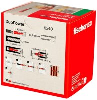 fischer DuoPower 8x40 2K 535455 Universaldübel Ø 8 mm x 40 mm, 100 St.