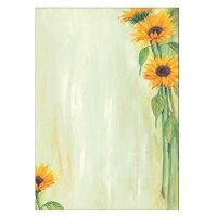 SIGEL Motivpapier Sunflower Motiv DIN A4 90 g/qm 25 Blatt