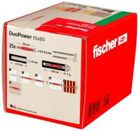 fischer DuoPower 10x80 2K 538252 Universaldübel Ø 10 mm x 80 mm, 25 St.
