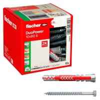 fischer DuoPower 10x80 S 2K 538257 Dübel mit...