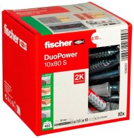 fischer DuoPower 10x80 S 2K 538257 Dübel mit...