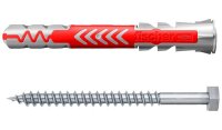 fischer DuoPower 10x80 S 2K 538257 Dübel mit Schrauben Ø 10 mm x 80 mm, 10 St.