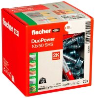 fischer DuoPower 10x50 S 2K 535461 Dübel mit...
