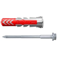 fischer DuoPower 10x50 S 2K 535461 Dübel mit Schrauben Ø 10 mm x 50 mm, 25 St.