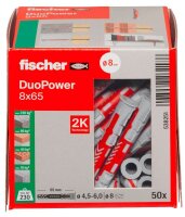 fischer DuoPower 8x65 2K 538251 Universaldübel...