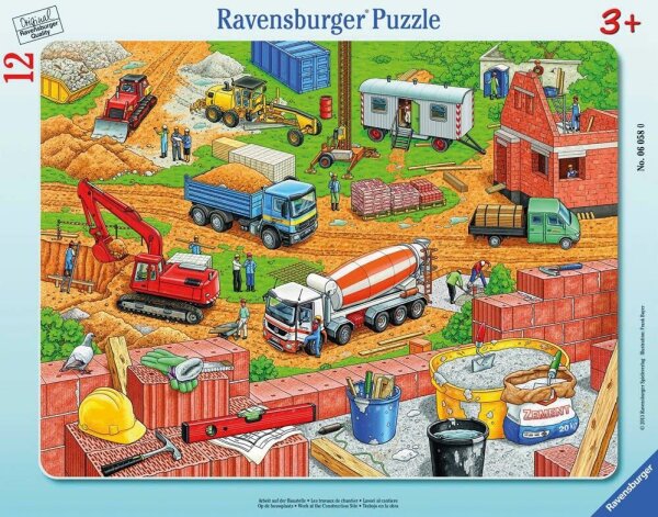 Ravensburger Arbeit auf der Baustelle Puzzle, 12 Teile