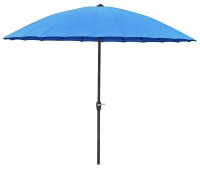 Garden Pleasure Sonnenschirm rund, blau Ø 260,0...