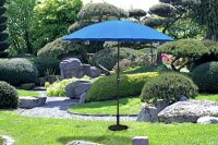 Garden Pleasure Sonnenschirm rund, blau Ø 260,0...