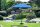 Garden Pleasure Sonnenschirm rund, blau Ø 260,0 cm, 1 St.