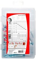 fischer easyDIY Box Neue Wohnung 547212 Dübel- und Schrauben-Sortiment, 76-teilig