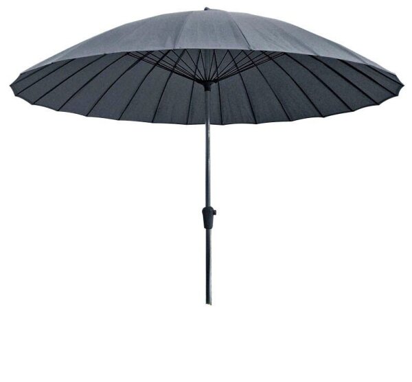 Garden Pleasure Sonnenschirm rund, anthrazit Ø 260,0 cm, 1 St.