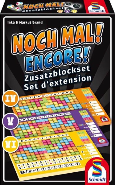 Schmidt Noch Mal! – Zusatzblöcke Würfelspiel, 1 St.