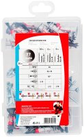 fischer easyDIY Box Gipskarton DuoBlade 548857 Dübel- und Schrauben-Sortiment, 77-teilig