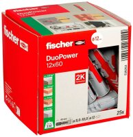 fischer DuoPower 12x60 2K 538253 Universaldübel...