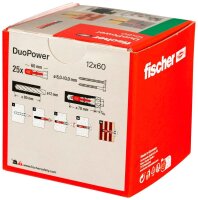 fischer DuoPower 12x60 2K 538253 Universaldübel Ø 12 mm x 60 mm, 25 St.