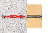 fischer DuoPower 8x65 S 2K 538256 Dübel mit Schrauben Ø 8 mm x 65 mm, 25 St.