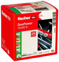 fischer DuoPower 12x60 S 2K 538258 Dübel mit...