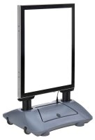 update displays Kundenstopper WindPro LED silber DIN A1 2 Fächer 74,0 x 63,0 x 122,3 cm, 1 St.