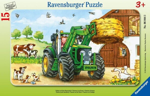 Ravensburger Traktor auf dem Bauernhof Puzzle, 15 Teile