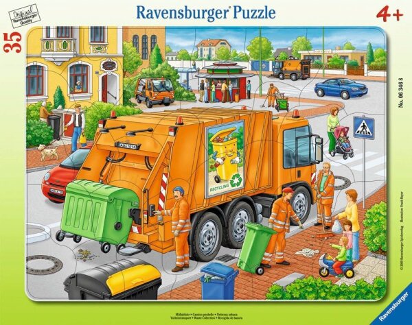 Ravensburger Müllabfuhr Puzzle, 35 Teile