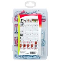 fischer Profi-Box - DuoPower 2K 544399 Dübel- und Schrauben-Sortiment, 70-teilig