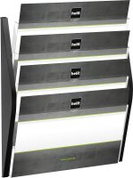 helit Wandprospekthalter the arc schwarz DIN A3 4...