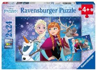 Ravensburger Disney Frozen Nordlichter Puzzle, 2 x 24 Teile