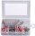 fischer easyDIY Box Garten und Balkon rostfrei 553339 Dübel- und Schrauben-Sortiment, 71-teilig