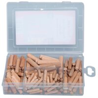 fischer easyDIY Box 548597 Holzdübel-Sortiment,...